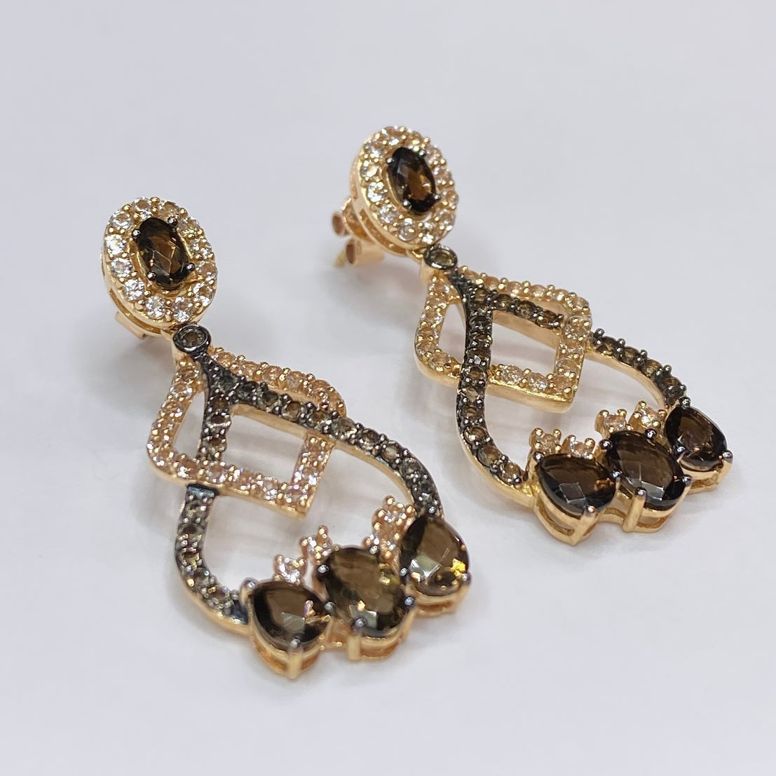 LeVian Chandelier Topaz Earrings