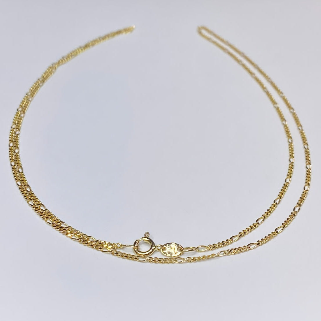 14k Thin Figaro Link Chain