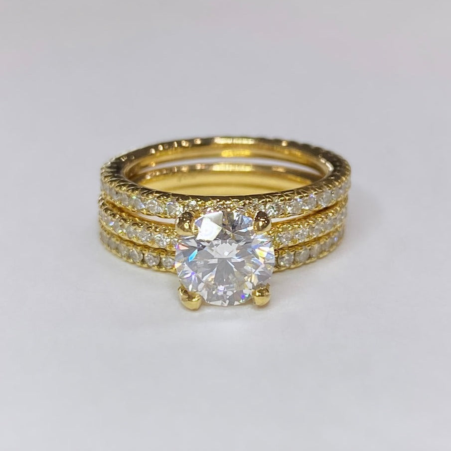 1.50ct Round Brilliant Diamond Bridal Set 18k