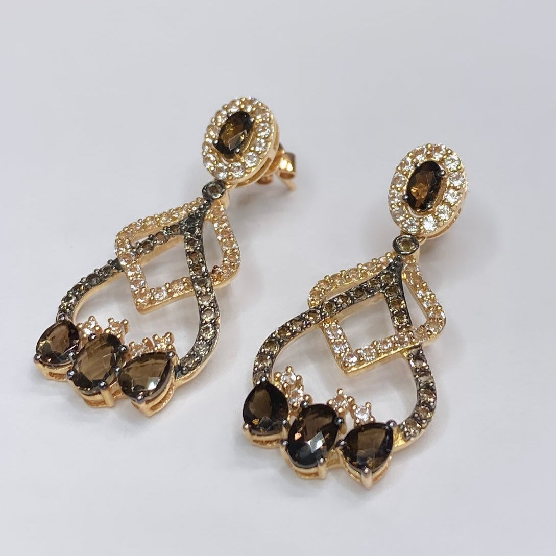 LeVian Chandelier Topaz Earrings