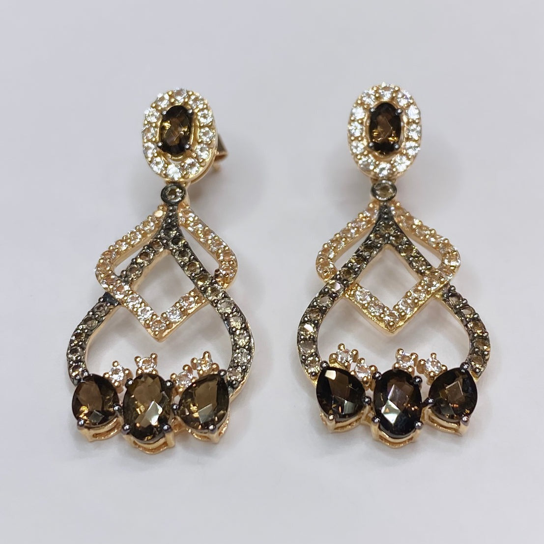 LeVian Chandelier Topaz Earrings