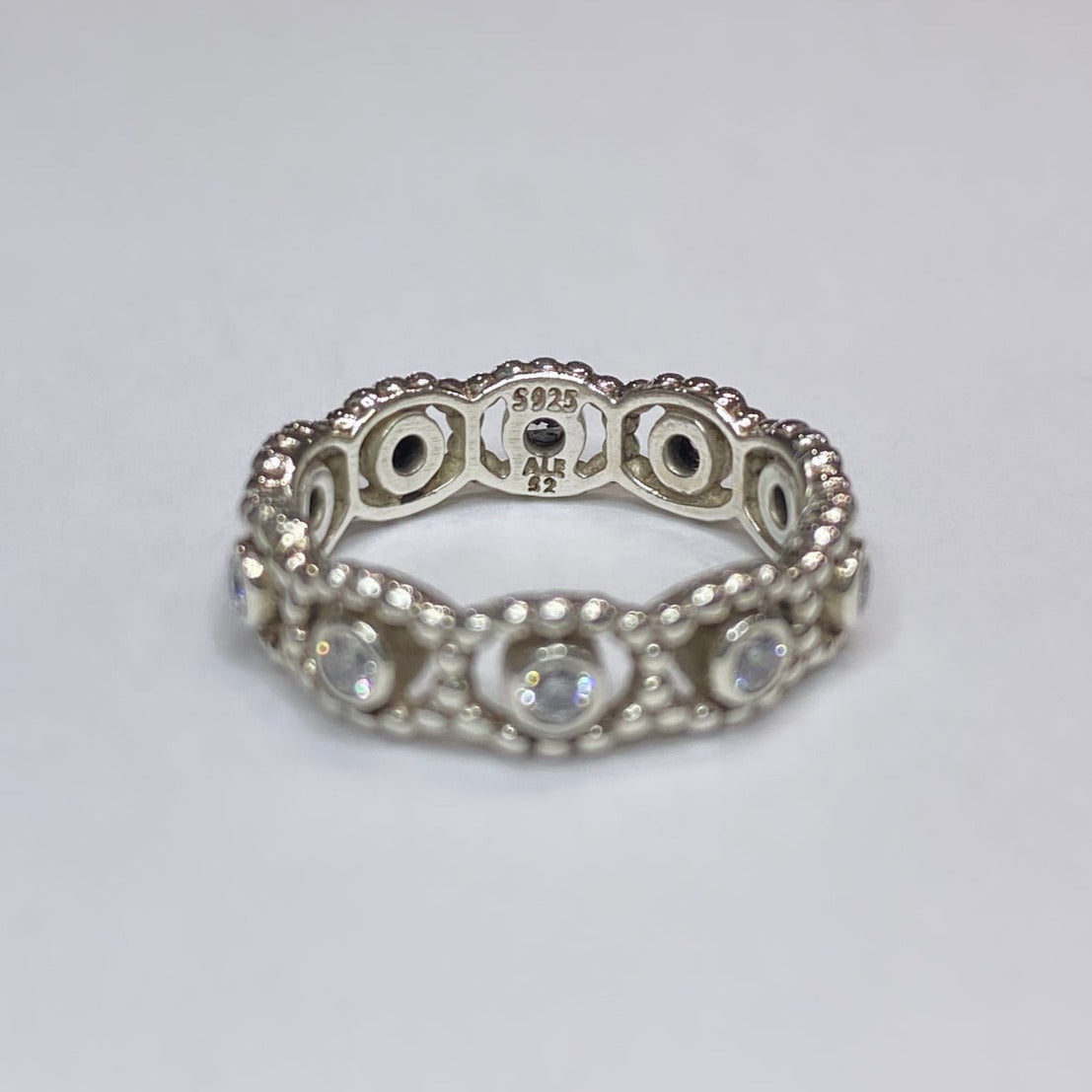 Pandora Beaded Eternity Band With CZ