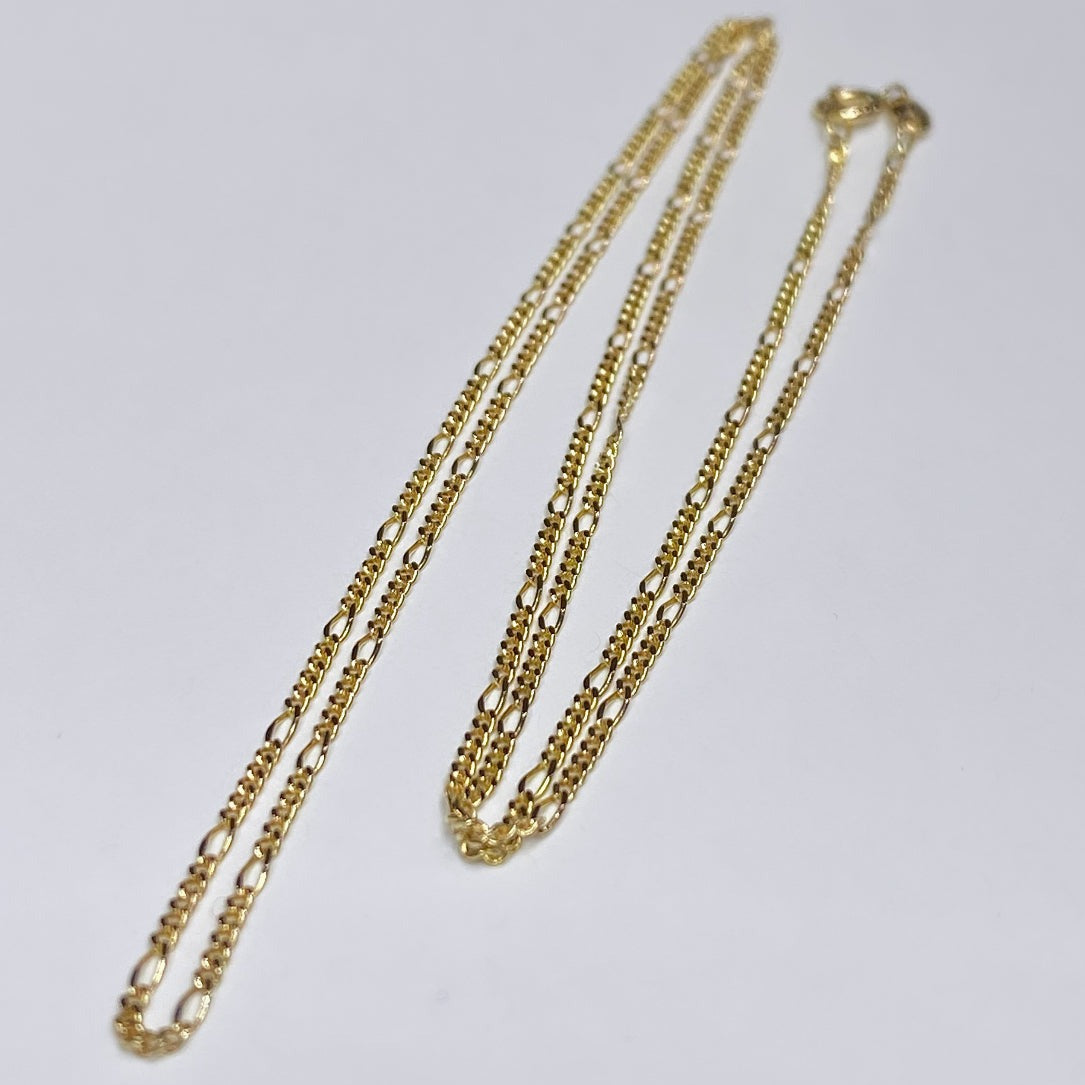 14k Thin Figaro Link Chain