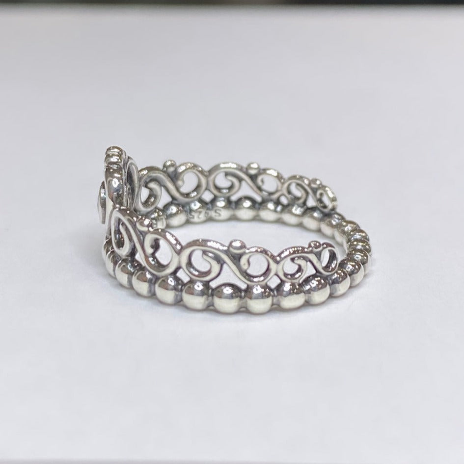 Pandora 925 Tiara Ring With CZ