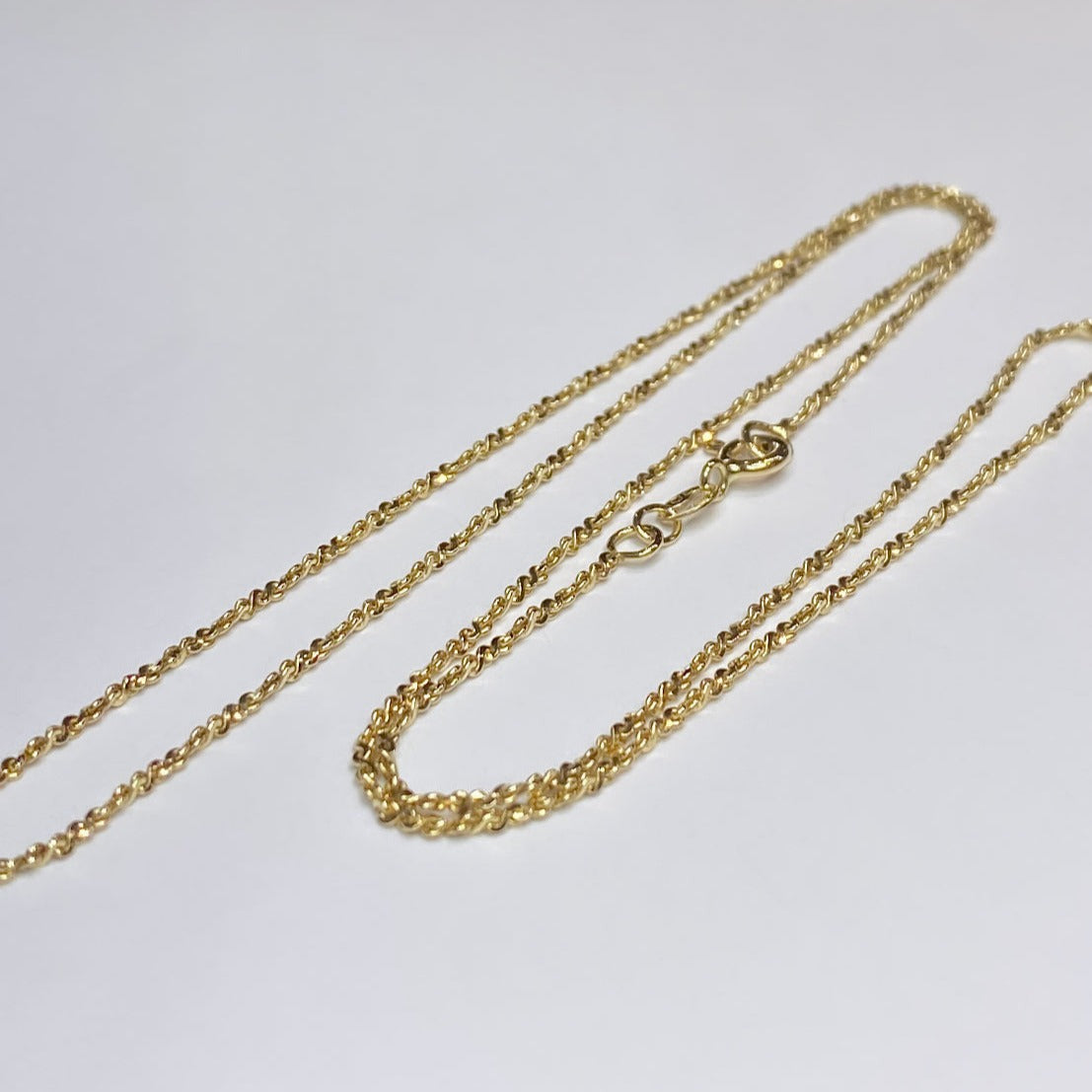 14k Thin Twisted Chain