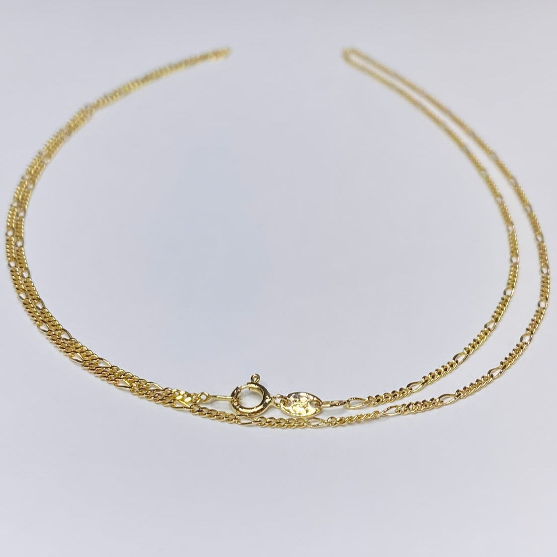 14k Thin Figaro Link Chain