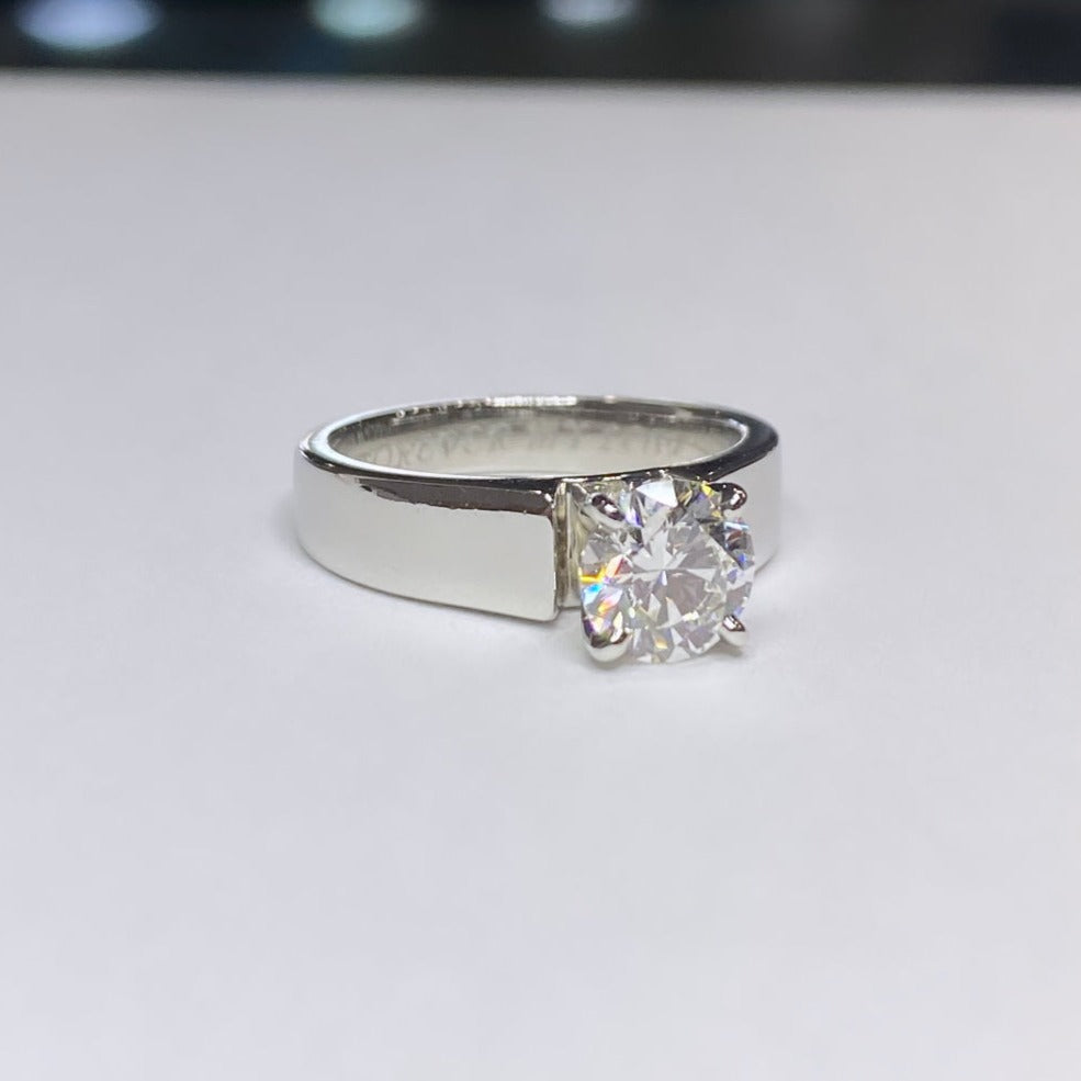 1ct G.I.A. Certified Round Brilliant Solitaire