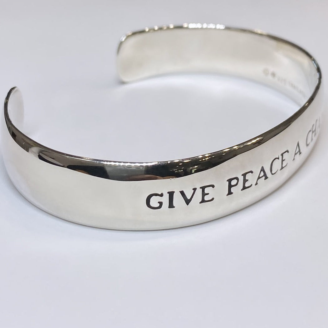 925 "Give Peace A Chance" Cuff The John Lennon Collection