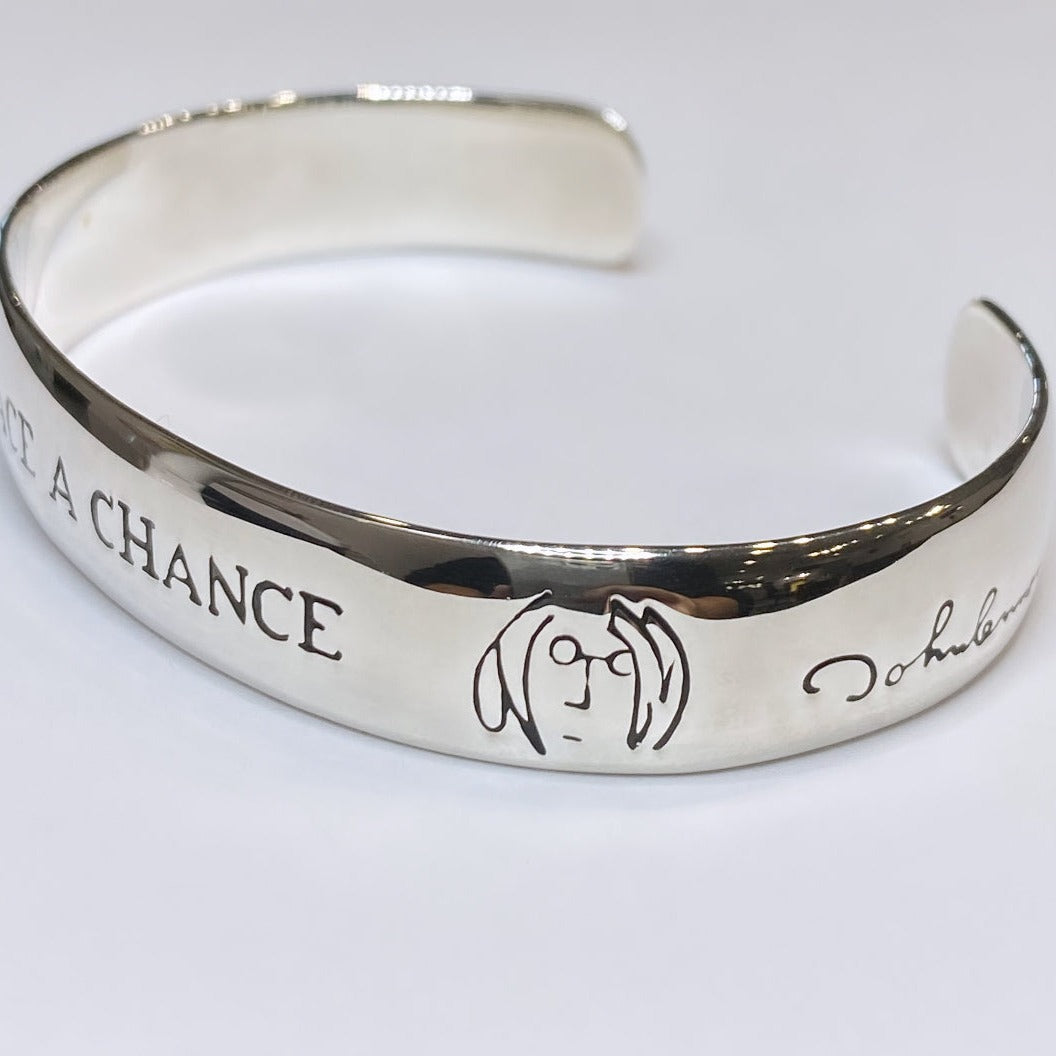 925 "Give Peace A Chance" Cuff The John Lennon Collection