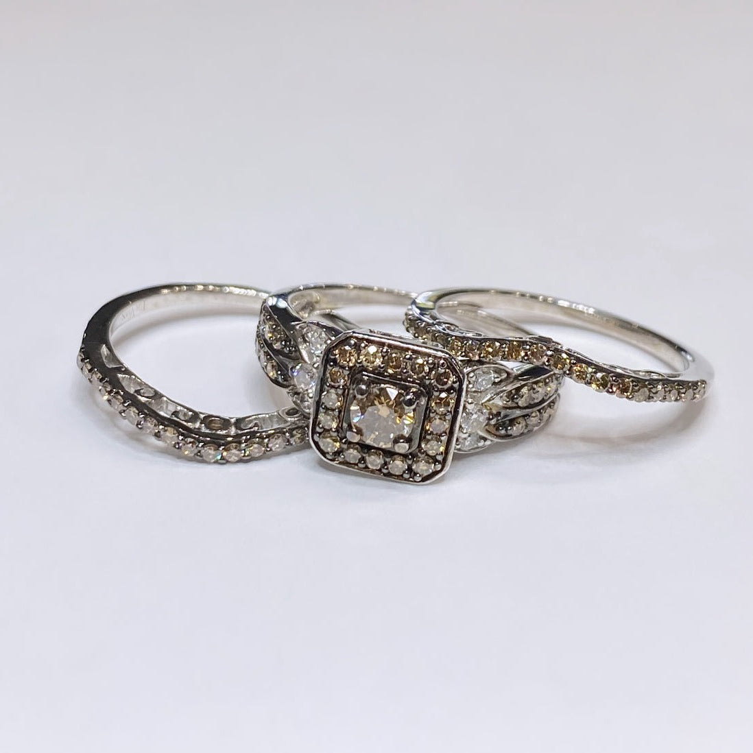 LeVian 1 1/4ctw Chocolate Diamond Bridal Set 14k