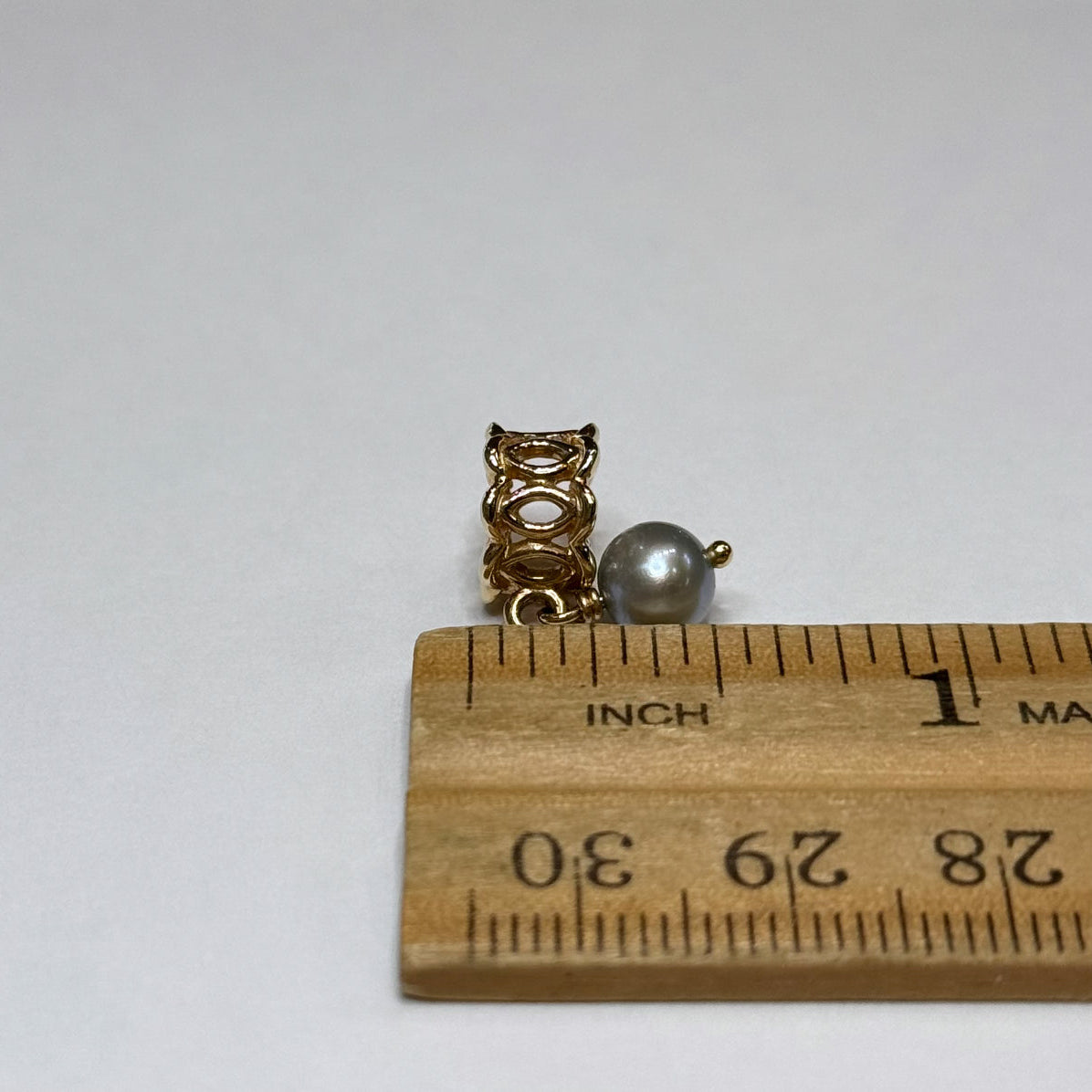 Pandora 14k Pearl Dangle Charm