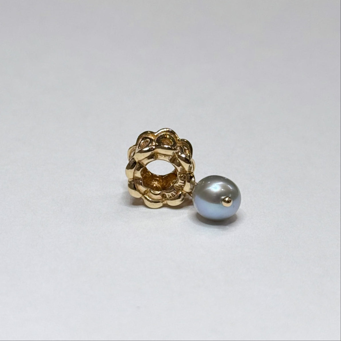 Pandora 14k Pearl Dangle Charm