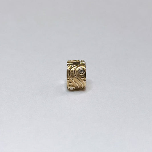 Pandora 14k Diamond Charm Stopper