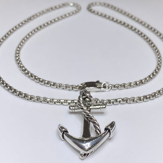 EFFY 925 Anchor Pendant Necklace