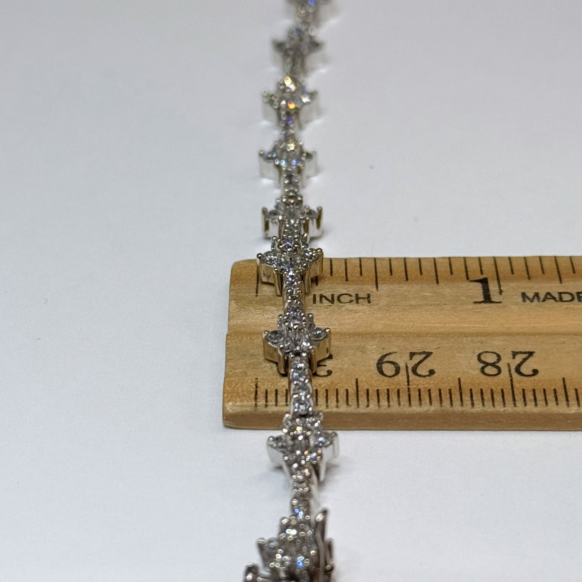 14k 3 1/2ctw Diamond Star Bracelet