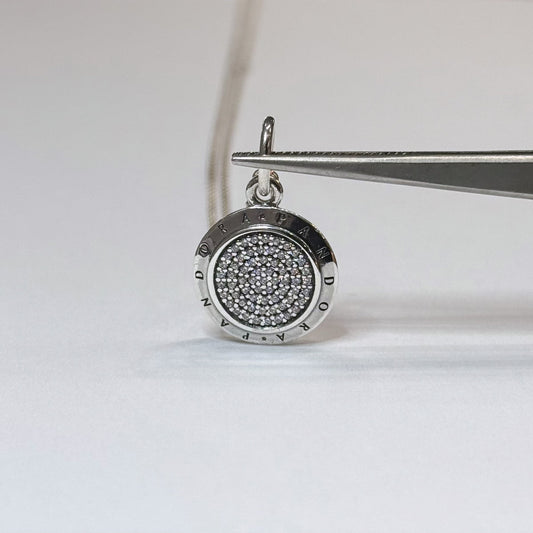 Pandora 925 Pave Pendant Necklace