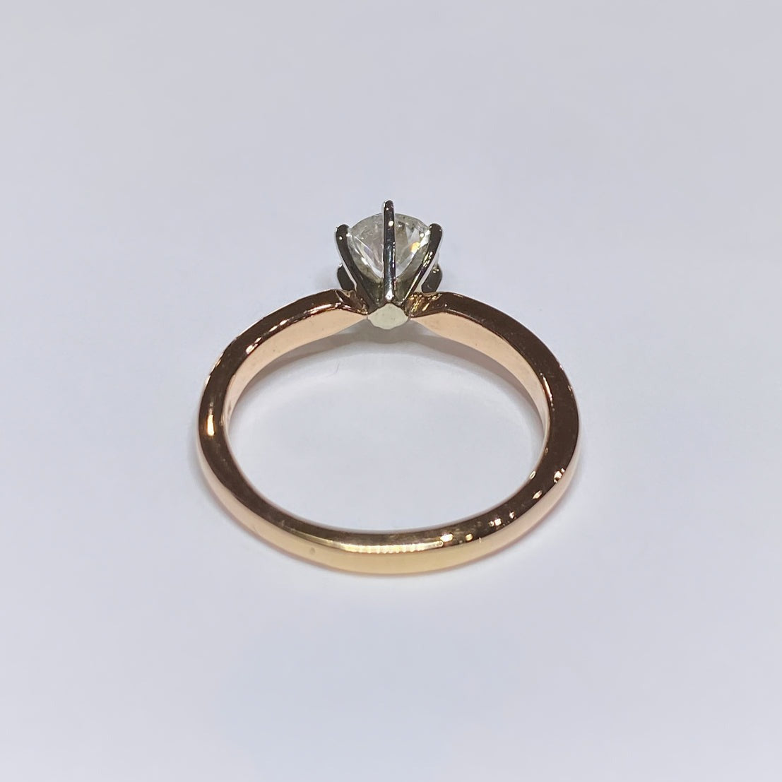 1ct Round Cut Solitaire 14k Rose Gold