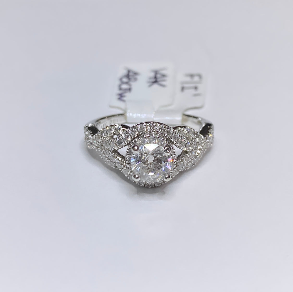 1.28ctw Intertwine Diamond Engagement Ring 14k