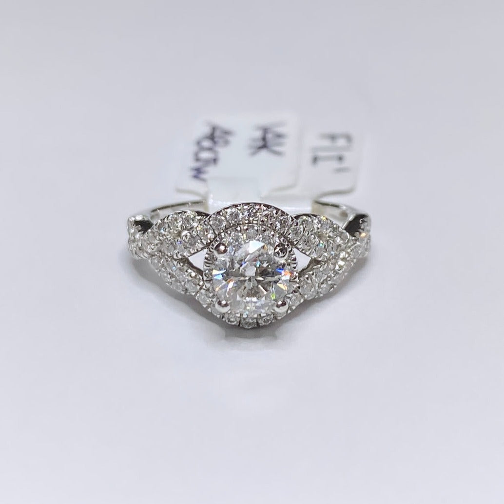 1.28ctw Intertwine Diamond Engagement Ring 14k