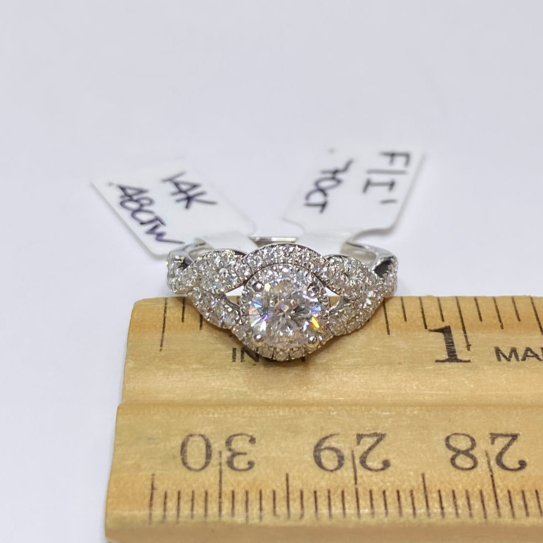 1.28ctw Intertwine Diamond Engagement Ring 14k