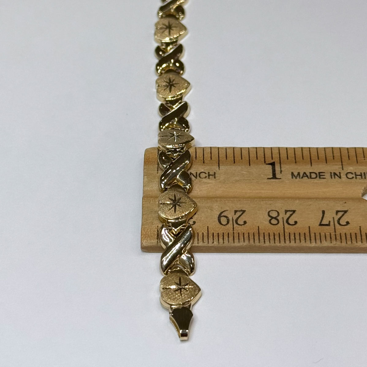 14k Hearts XOXO Bracelet