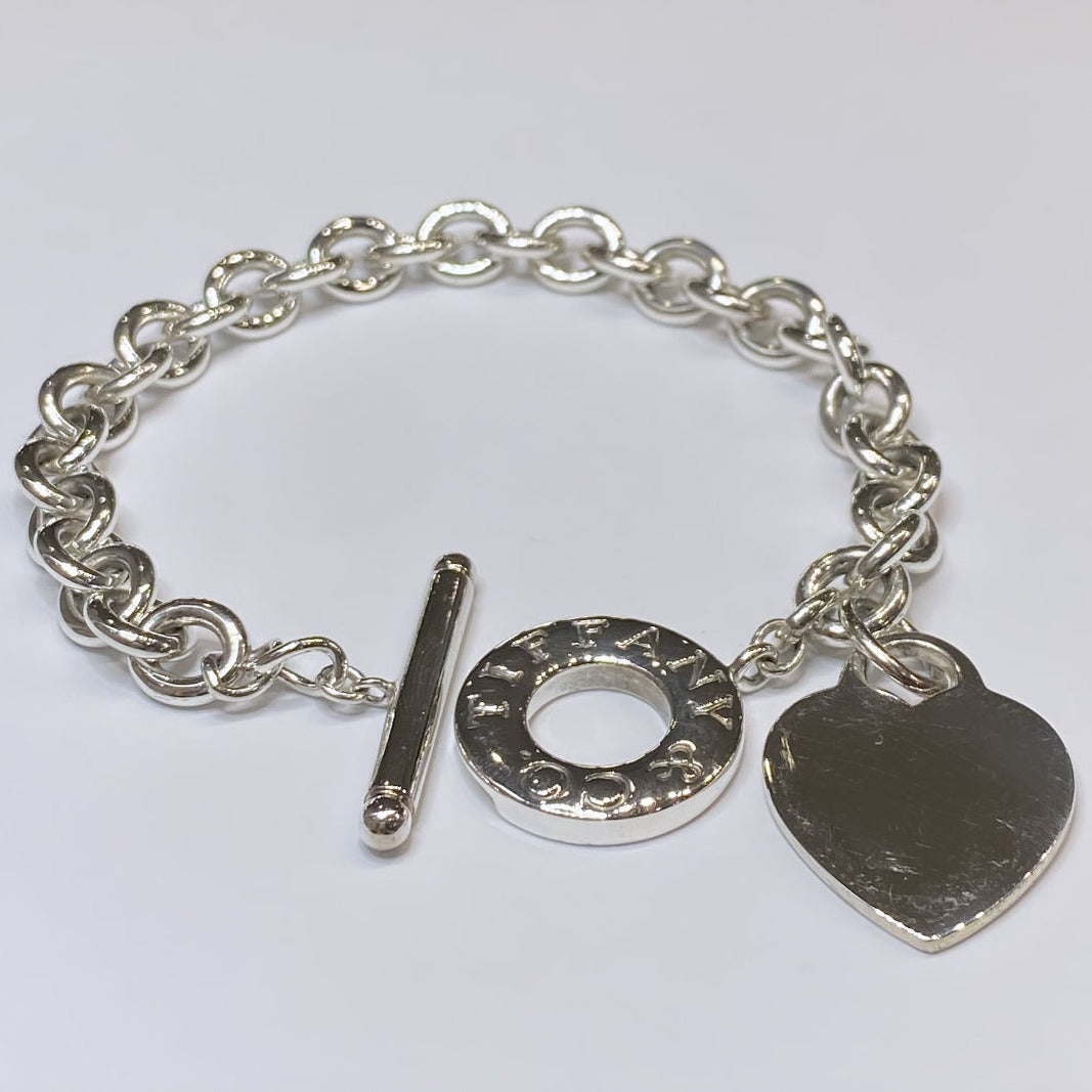 T & Co. 925 Heart Toggle Bracelet