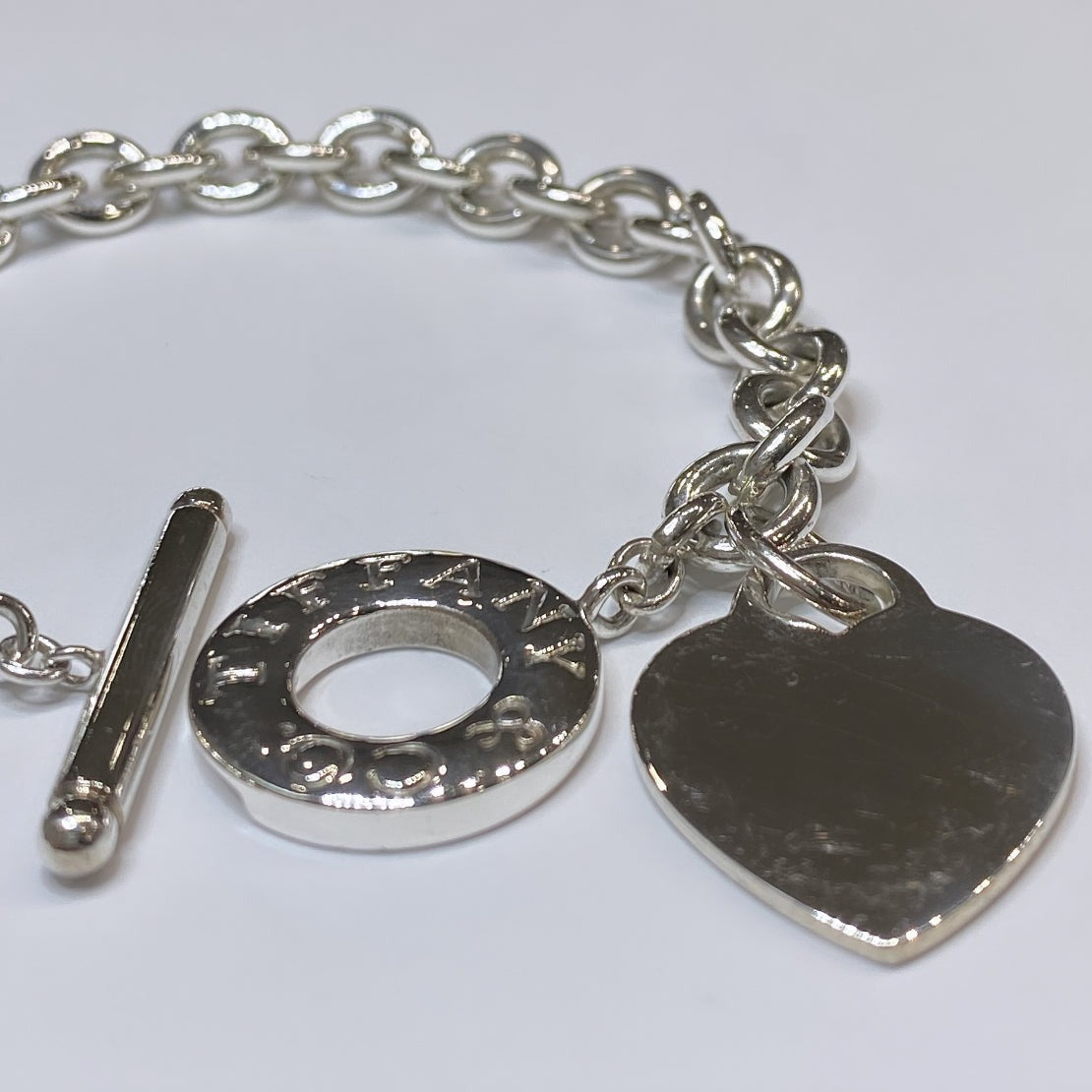 T & Co. 925 Heart Toggle Bracelet