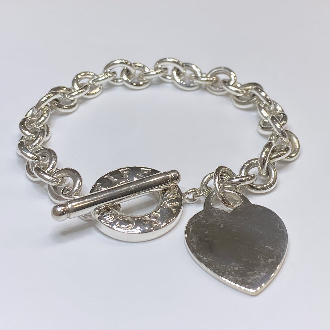 T & Co. 925 Heart Toggle Bracelet