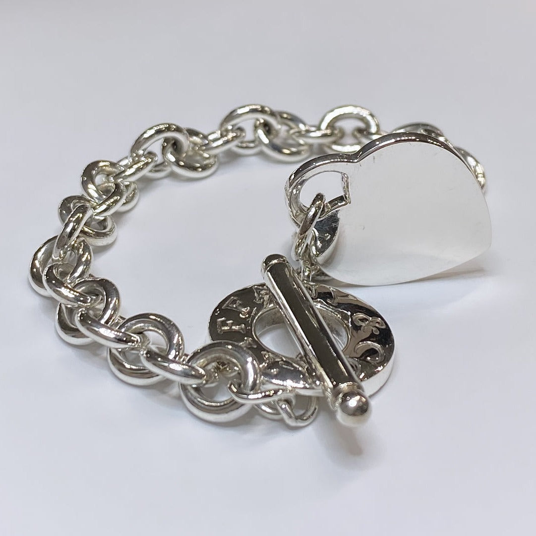 T & Co. 925 Heart Toggle Bracelet