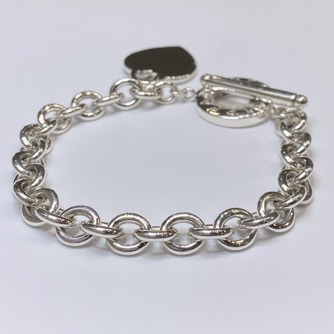 T & Co. 925 Heart Toggle Bracelet