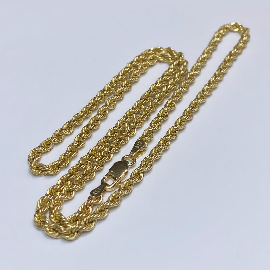 10k Hollow Rope Chain 3MM