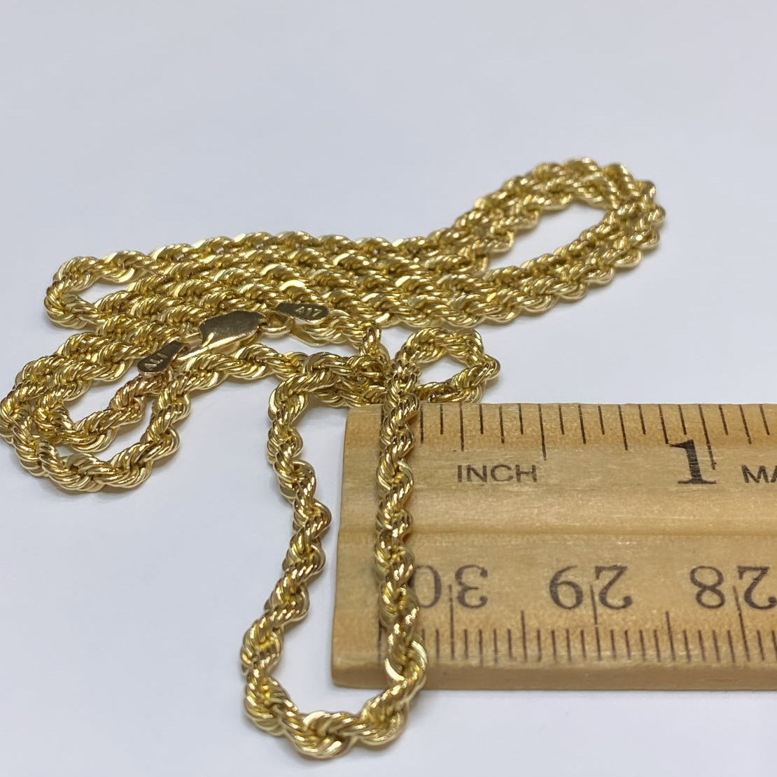 10k Hollow Rope Chain 3MM