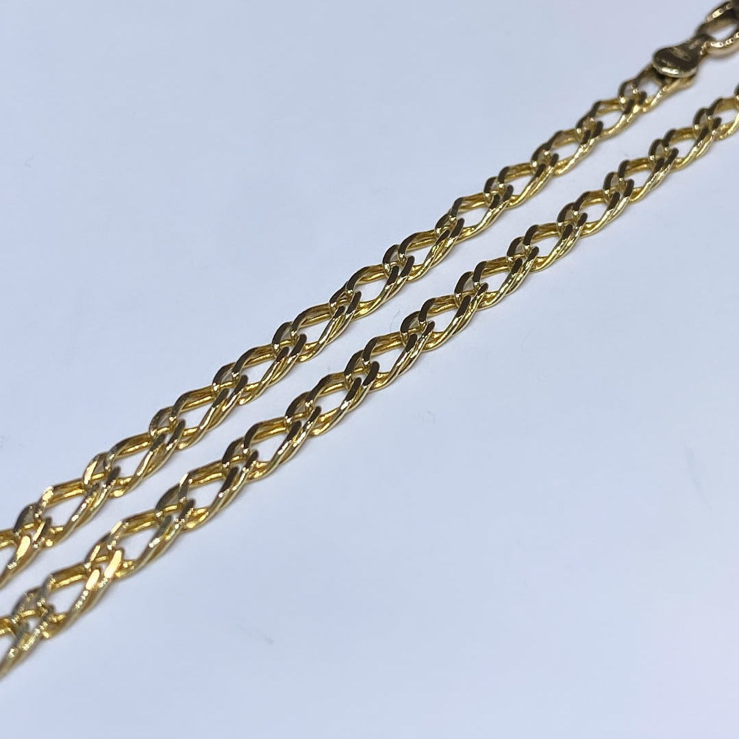 14k Double Curb Link Chain 3.5MM