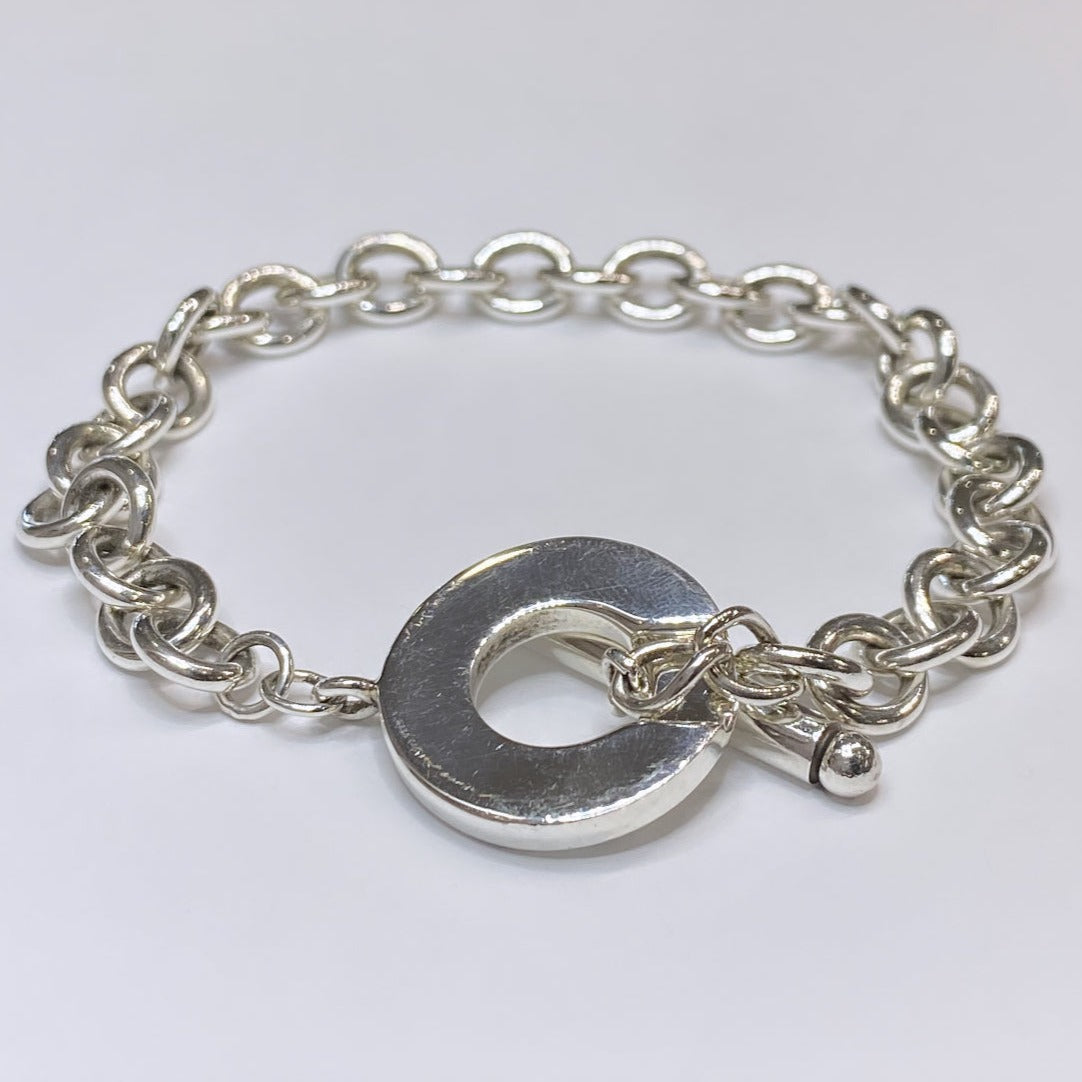 T & Co. 925 Toggle Bracelet 7.25"