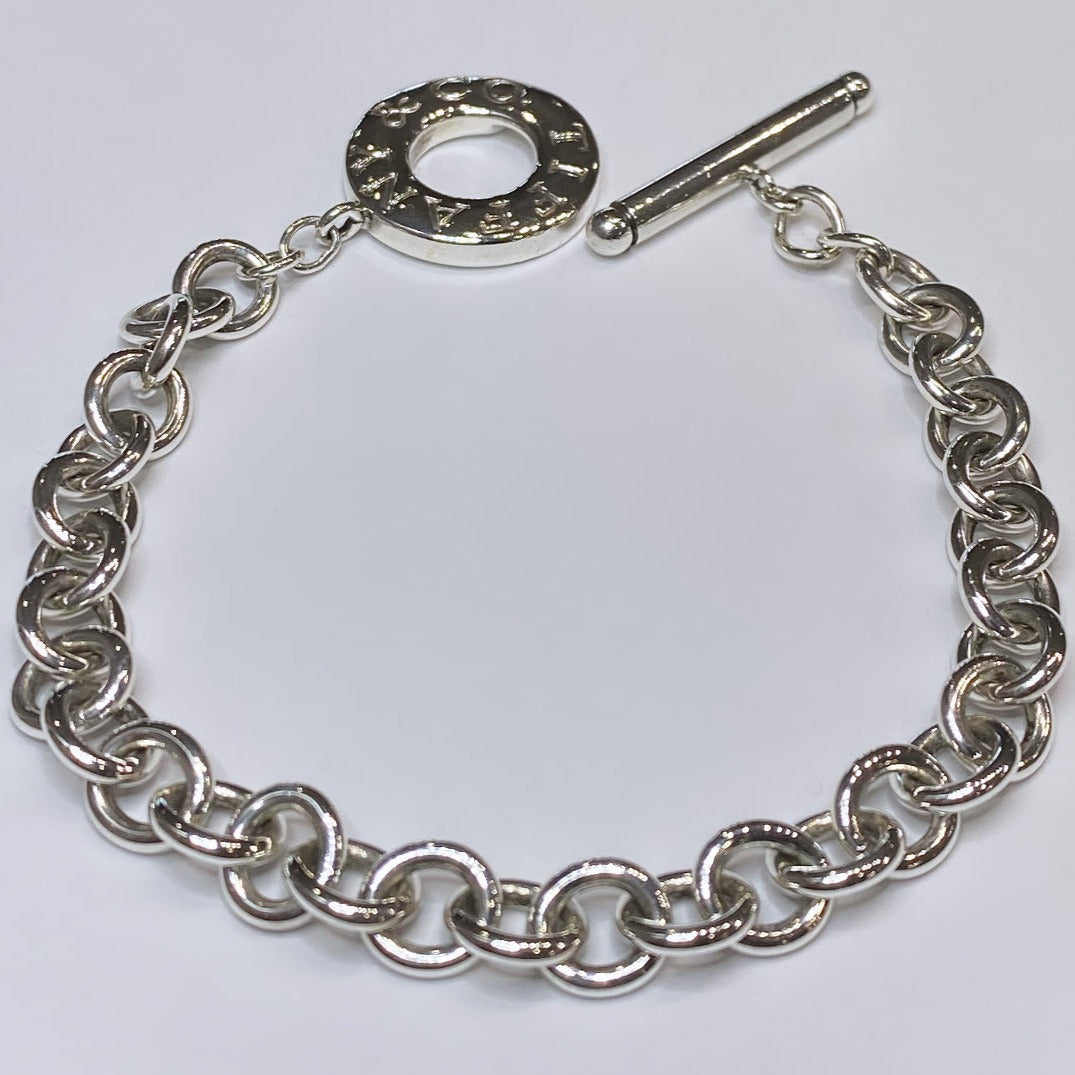 T & Co. 925 Toggle Bracelet 7.25"