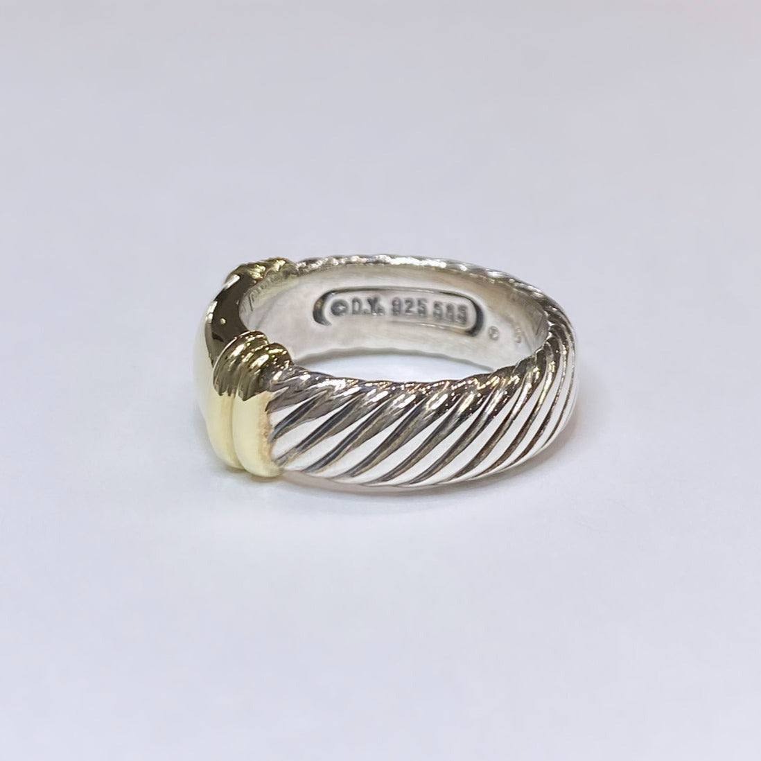 David Yurman 925 & 14k Cable Ring