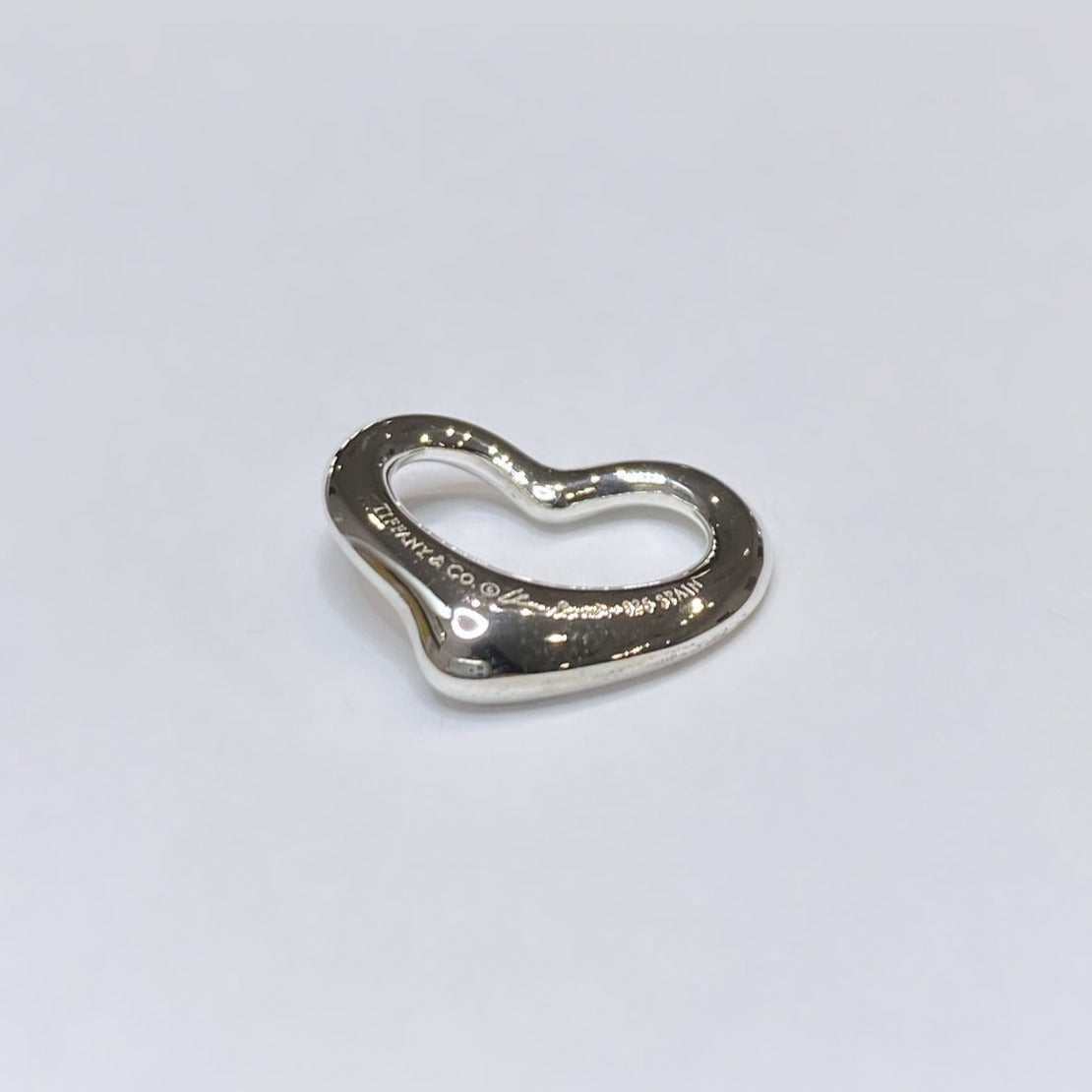 T & Co. 925 Elsa Peretti Open Heart Charm