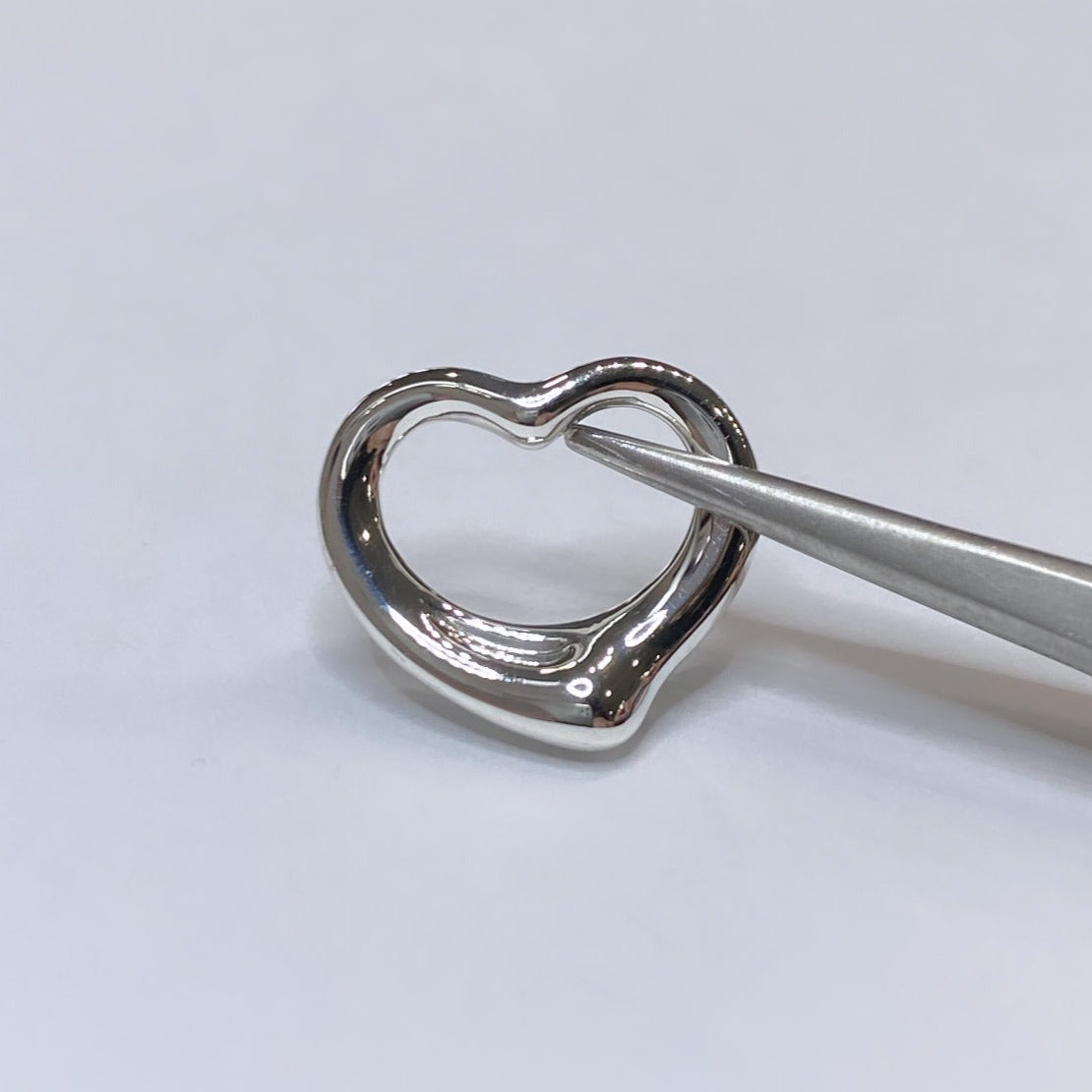 T & Co. 925 Elsa Peretti Open Heart Charm