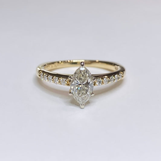 1ct Marquise Cut Diamond 14k Ring