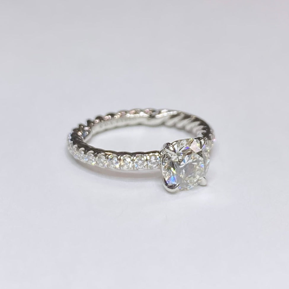 David yurman solitaire on sale ring