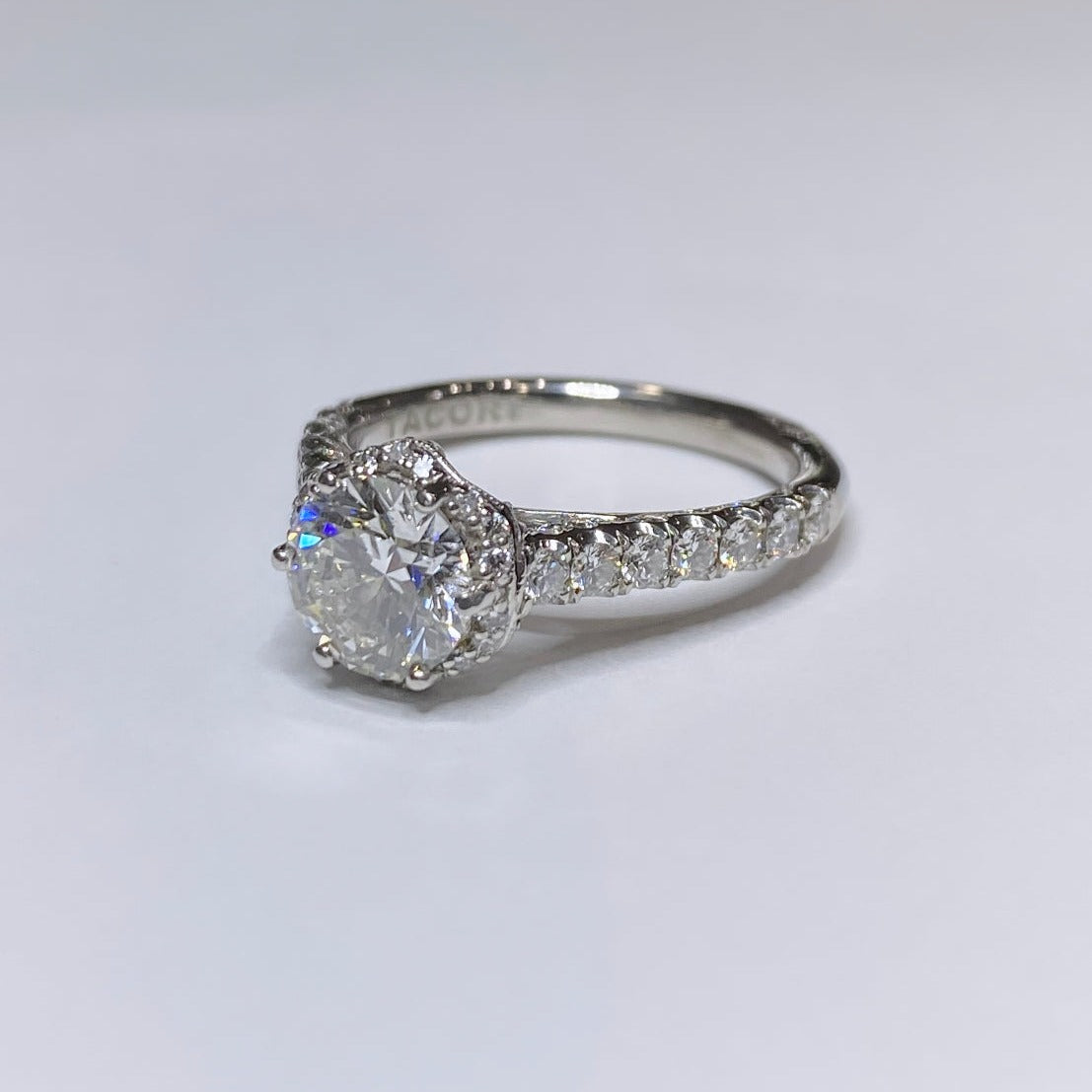 Tacori Petite Crescent & 1.51ct Forevermark Round Brilliant Diamond