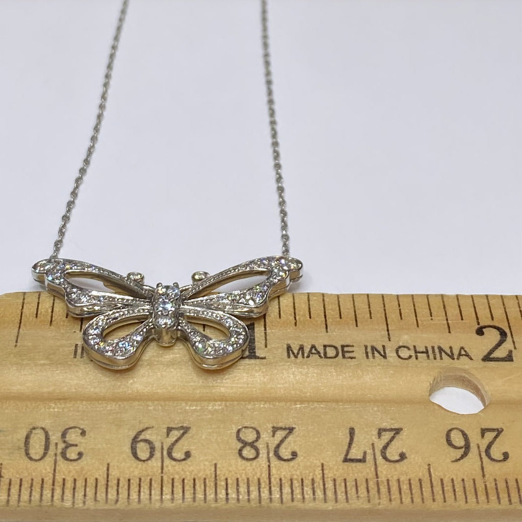 Silver Mini Butterfly Necklace | Silvermoon