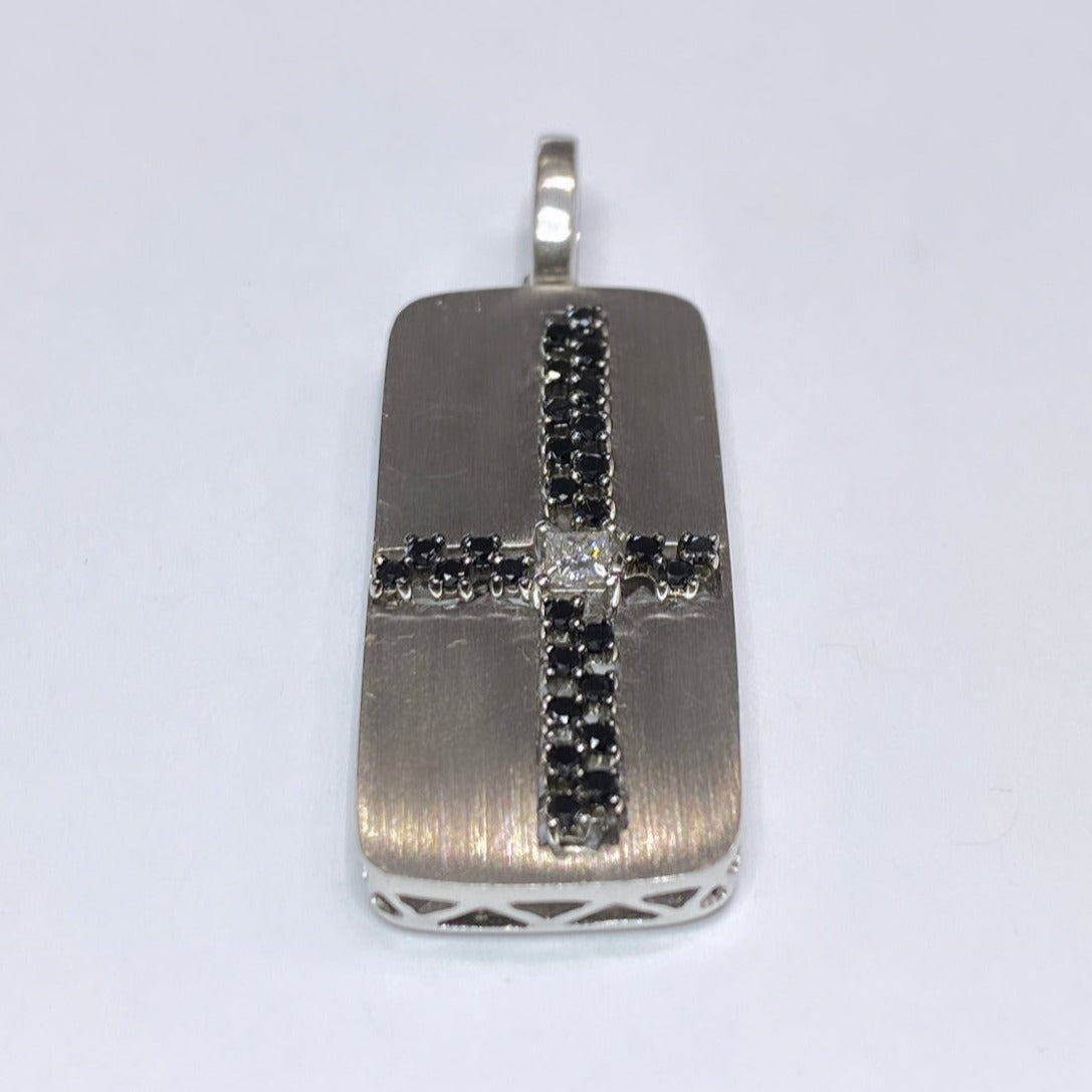 EFFY 14k Black Spinel & Diamond Pendant