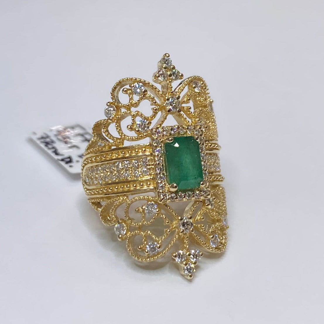 Effy 14k Brasilica Emerald & Diamond