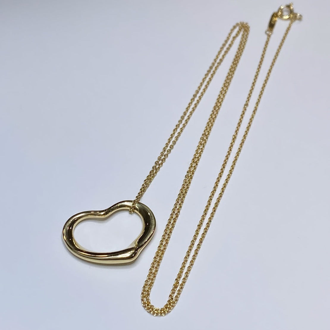 Tiffany & Co. 18k Elsa Peretti Open Heart Pendant