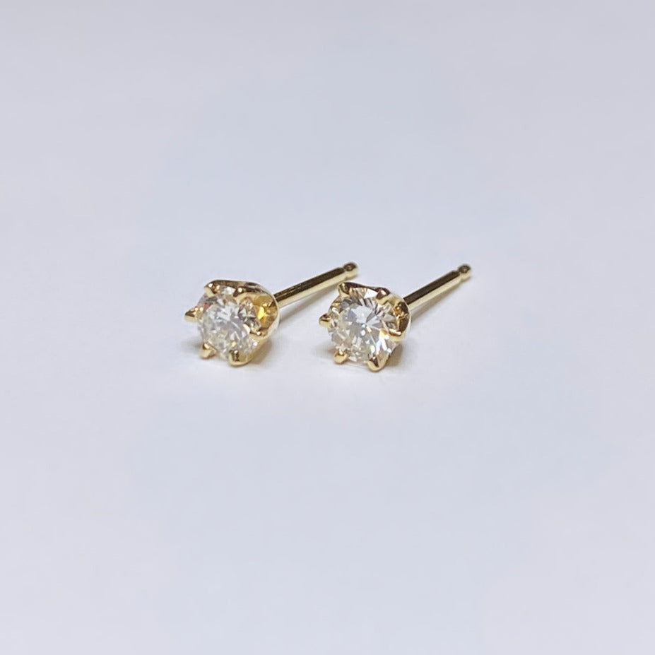14k 6-Prong Diamond Stud Earrings 1/3tcw