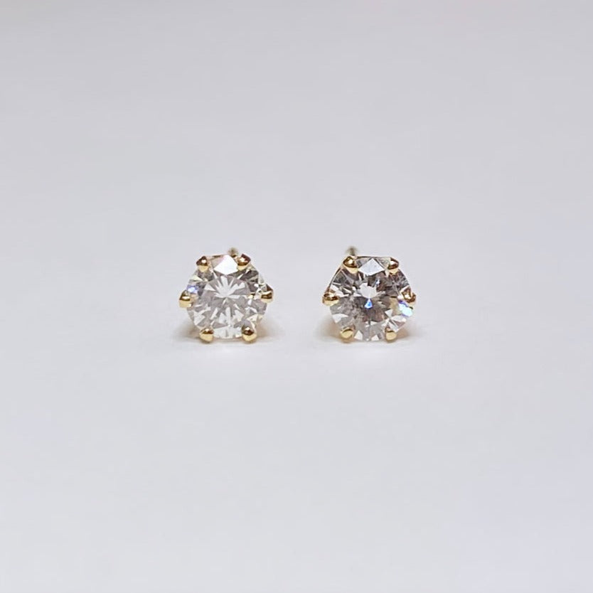 14k 6-Prong Diamond Stud Earrings 1/2ctw