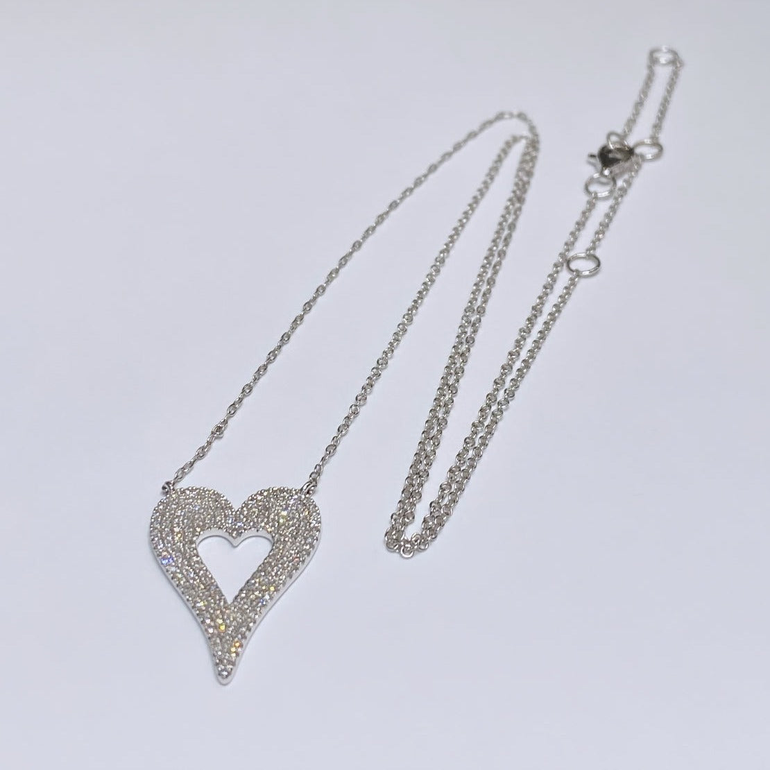 14k SHY Creation Diamond Heart Necklace