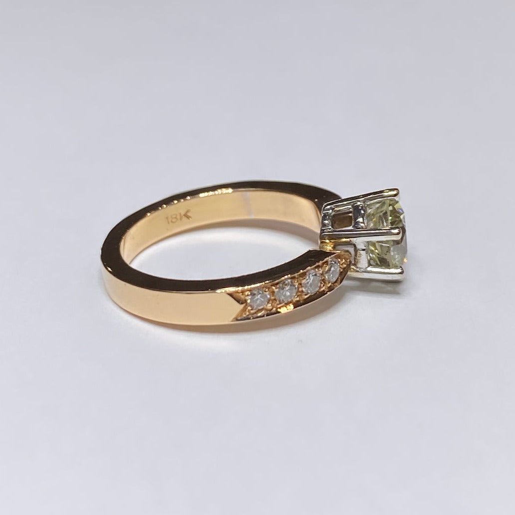 18k Rose Gold 1 1/3ctw Diamond Engagement Ring