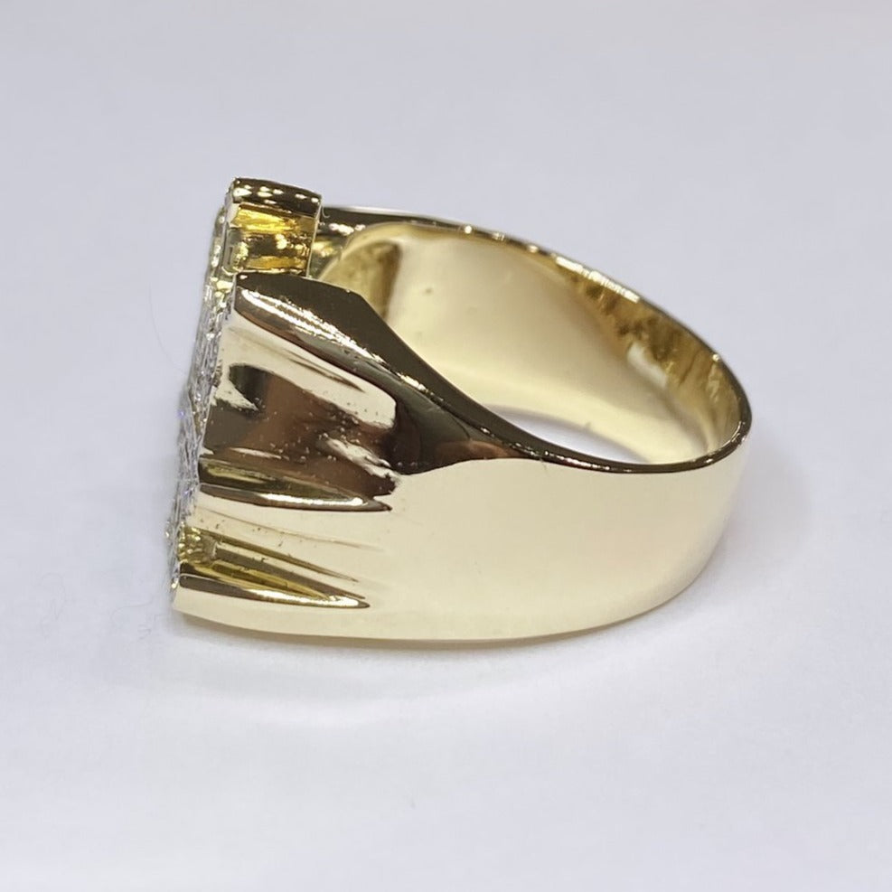 14k Diamond Crown Ring